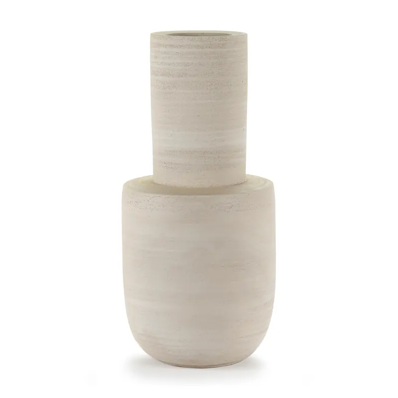 Volumes vase L 25 cm, Beige Sale