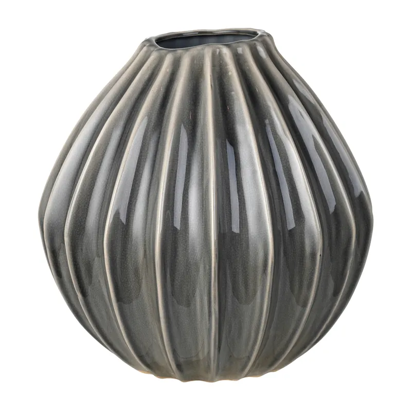 Wide vase smoked pearl, S. 15 cm Popular