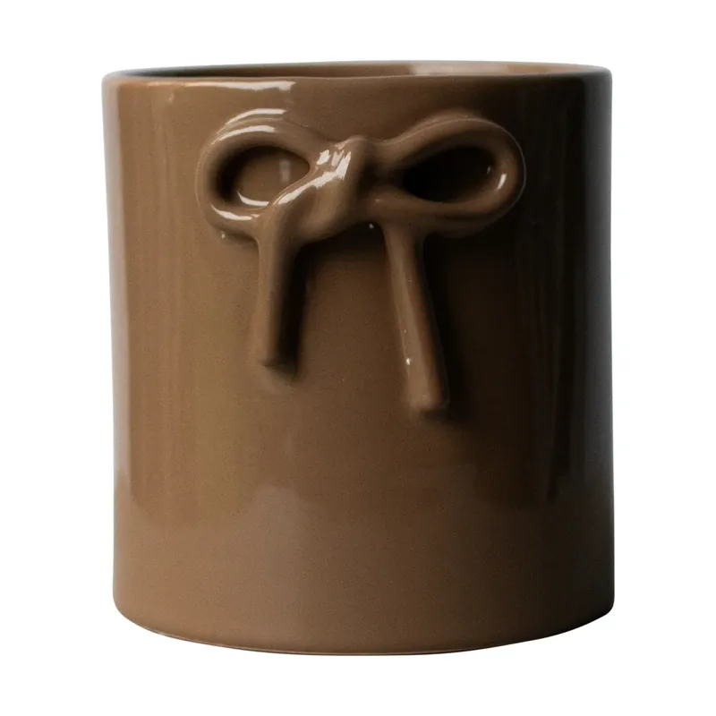 Bow pot Ø14 cm, Beige Exclusive Offer