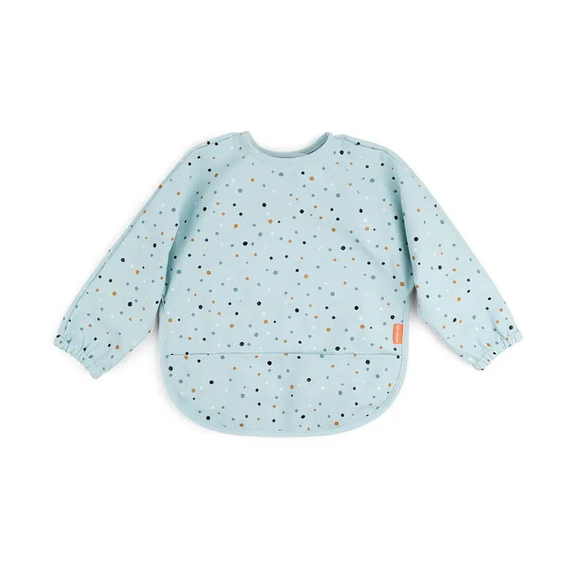Happy Dots bib with sleeves, Powder Limited Offer