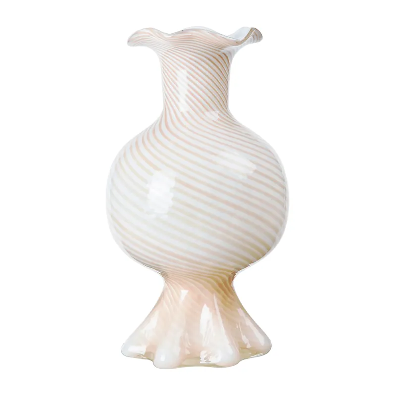 Mella vase 30 cm, Fairy pink-off white Fan Favorite