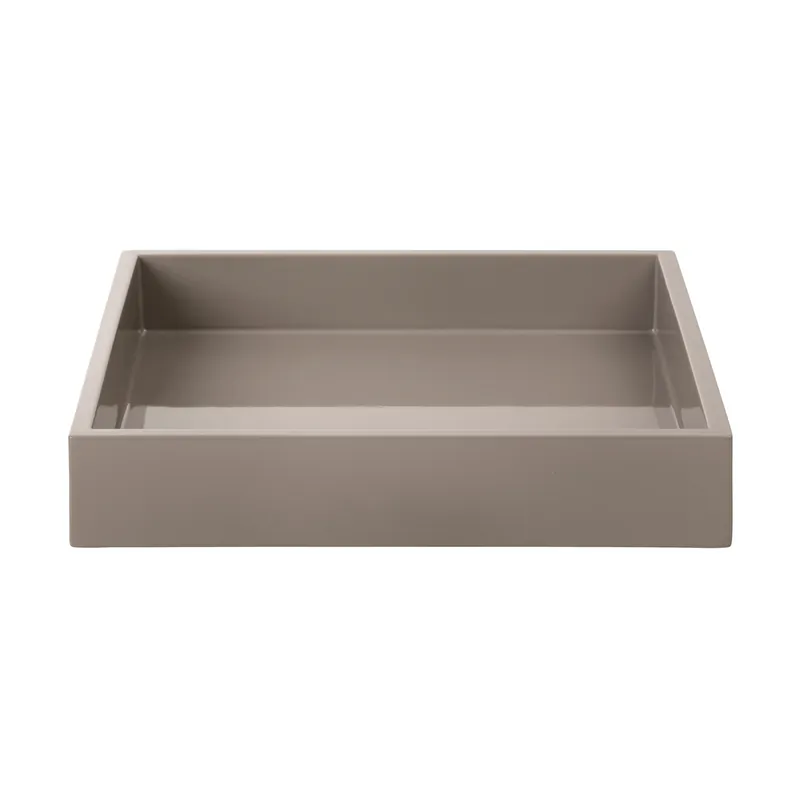 Don’t Miss Out Lux lacquered decorative tray 19x19x3,5 cm, Powder blue