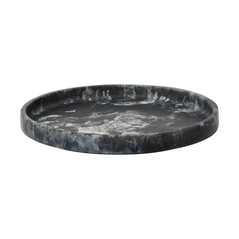 Mist decorative tray Ø30 cm, Charcoal Limited Time