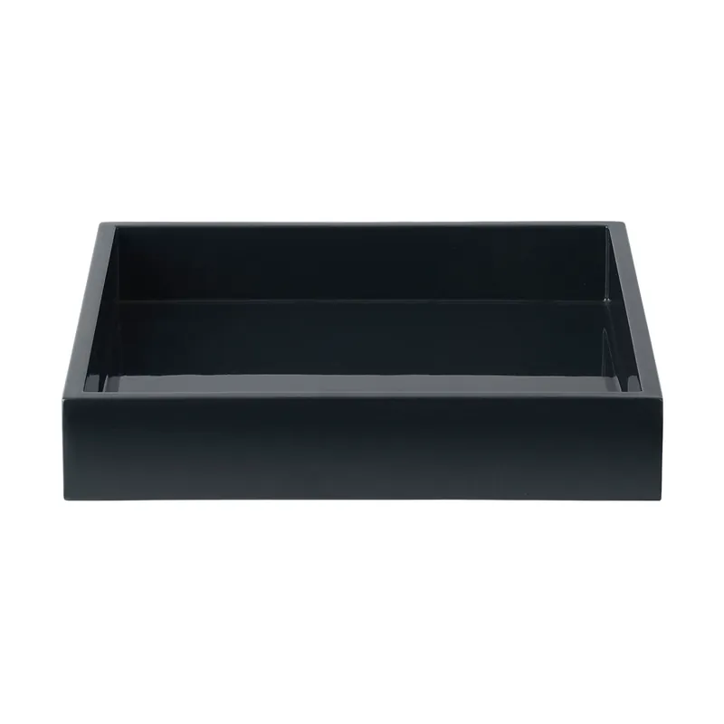 Fresh Stock Lux lacquered decorative tray 19x19x3,5 cm, Powder blue