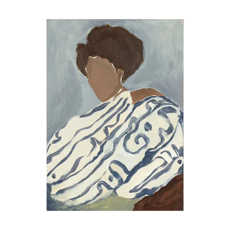 Brand New Blue Curls poster, 30x40 cm