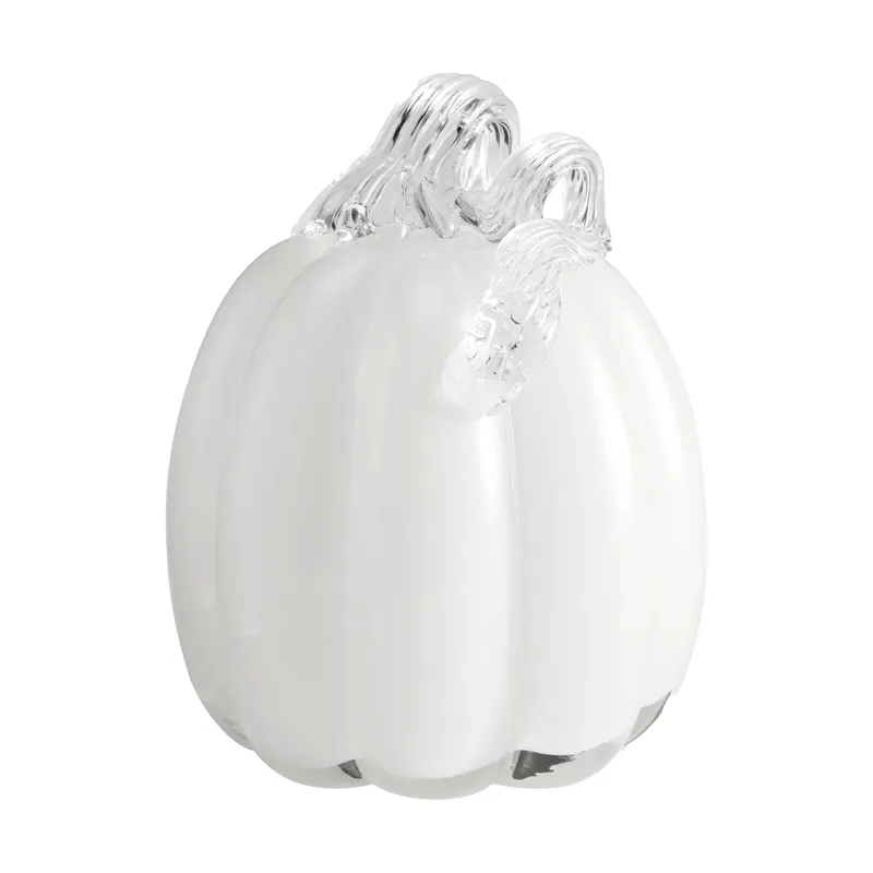 Pumpkin decoration 14 cm, Clear Modern
