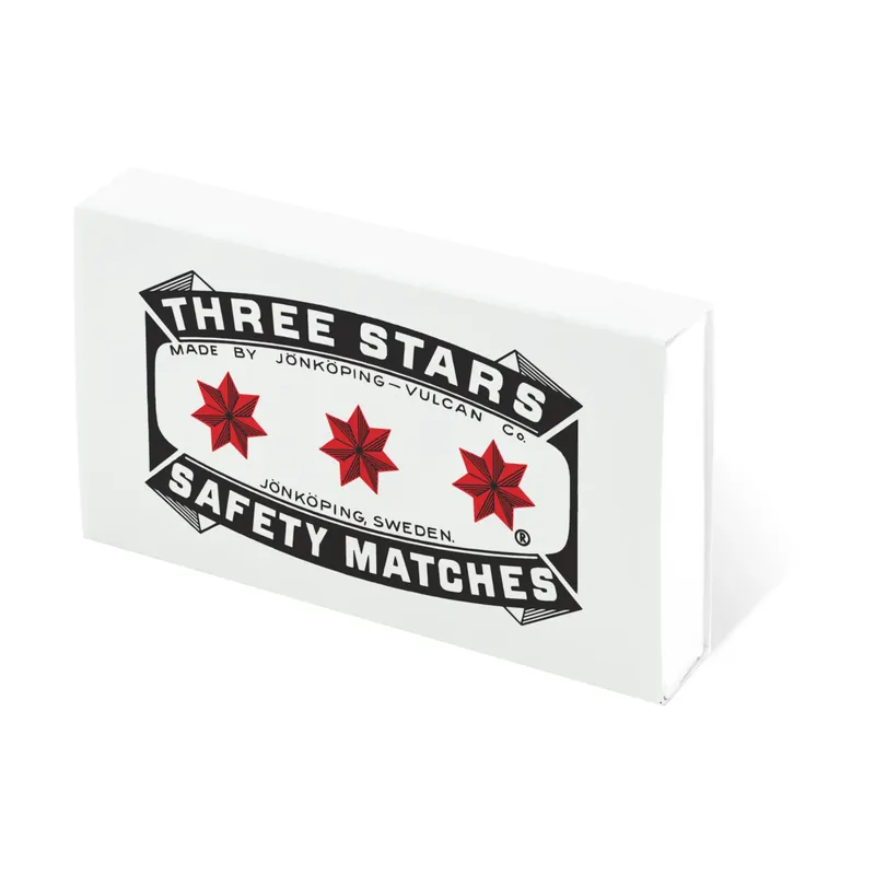 Flash Sale Three Stars matches refill 50-pack, White