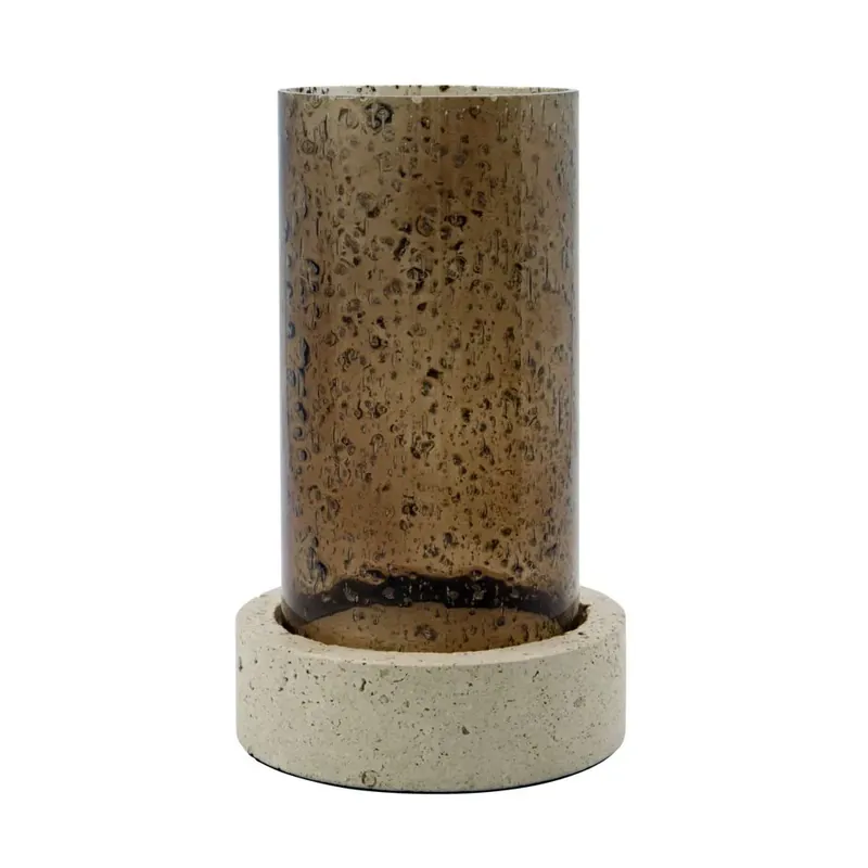 Hassle-Free Returns Rivo candle holder 21.5 cm, Brown