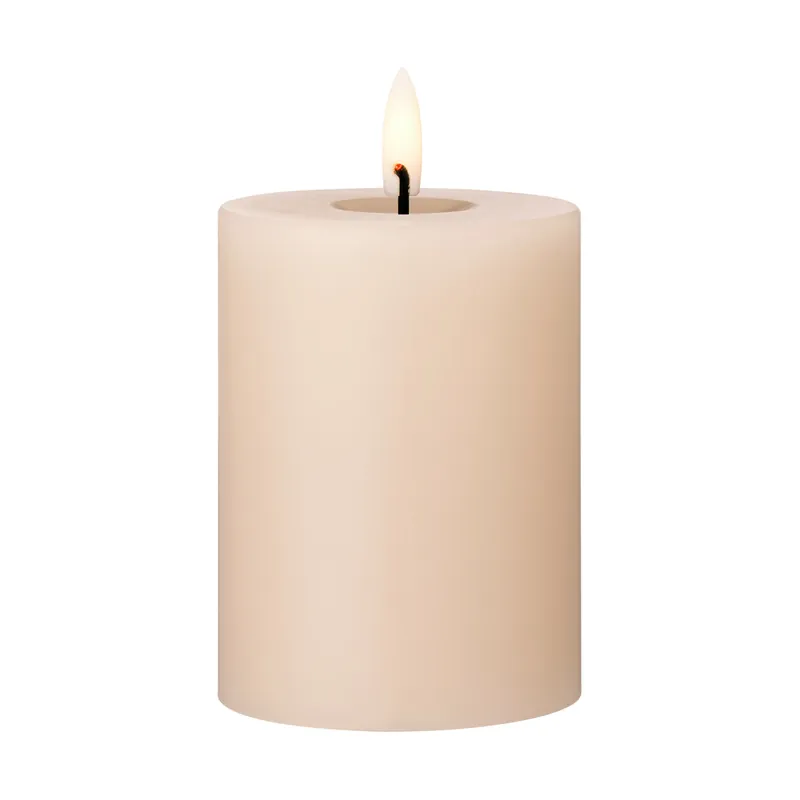 ester & erik pillar candle LED, 74 Dark Slate, 10 cm Price Cut