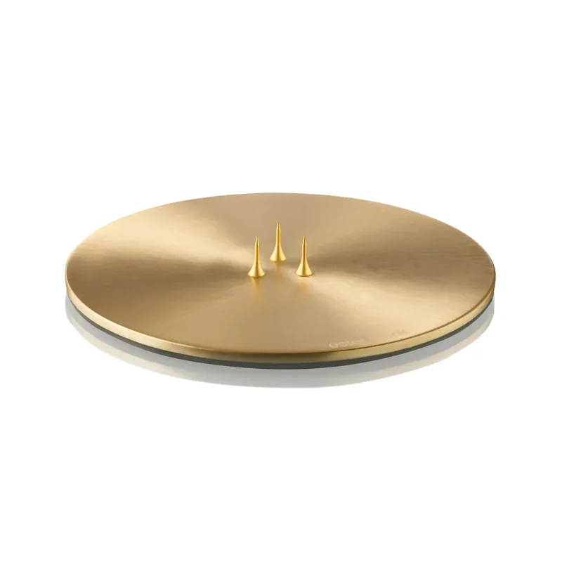 ester & erik candle plate Ø12 cm matte, gold Best Seller