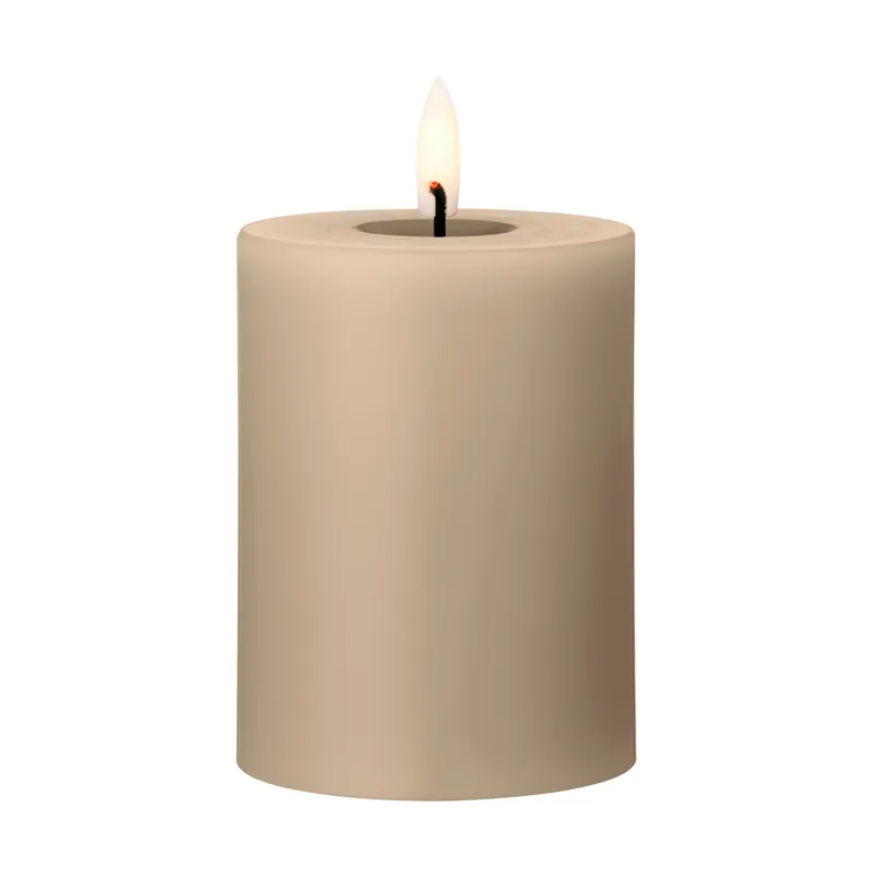 ester & erik pillar candle LED, 74 Dark Slate, 10 cm Premium