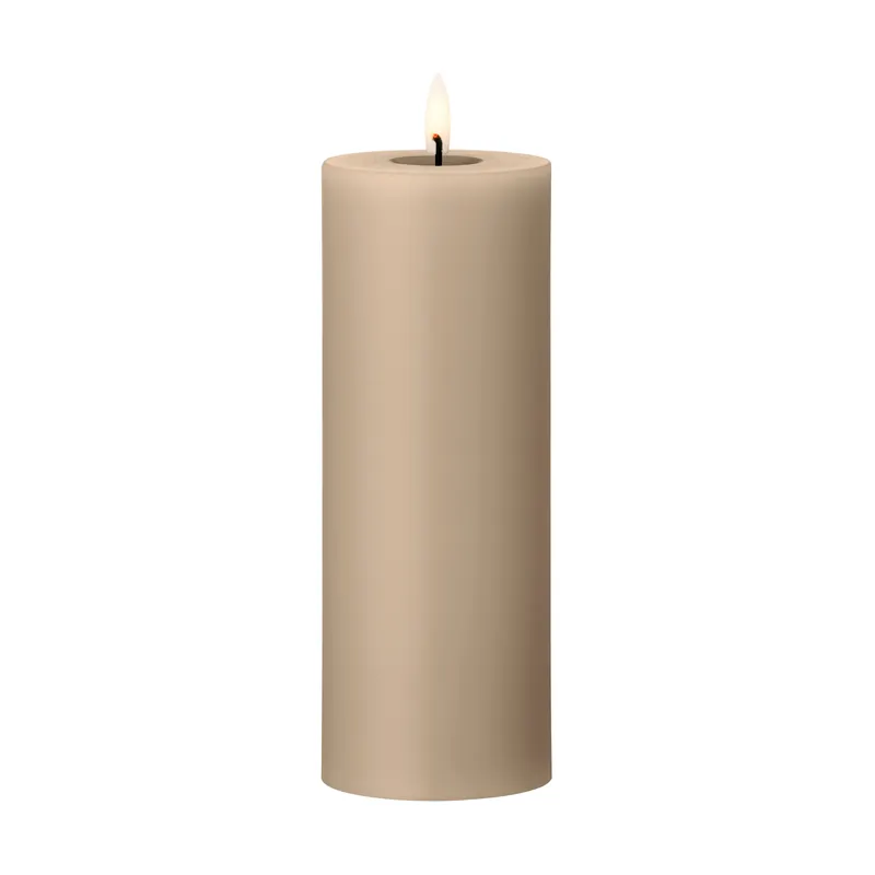 Best Choice ester & erik pillar candle LED, 74 Dark Slate, 10 cm