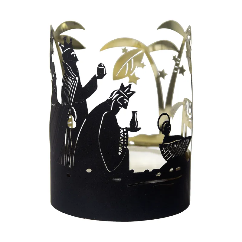 Crib Family tealight holder, Gold Modern