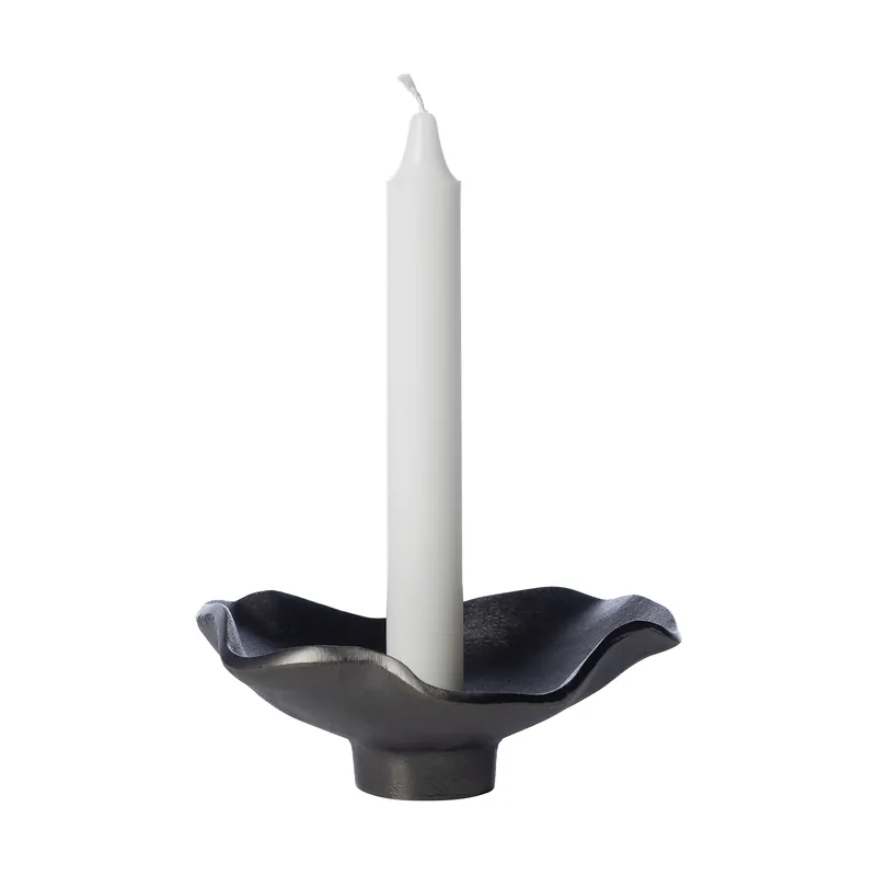Ernst candlestick black aluminum, Ø14 cm While Supplies Last