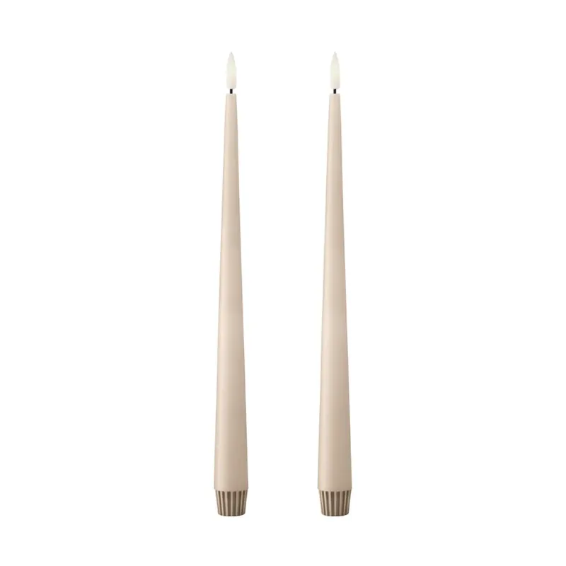 Exclusive Offer ester & erik taper candle LED 2-pack, 10 Silky , 30 cm