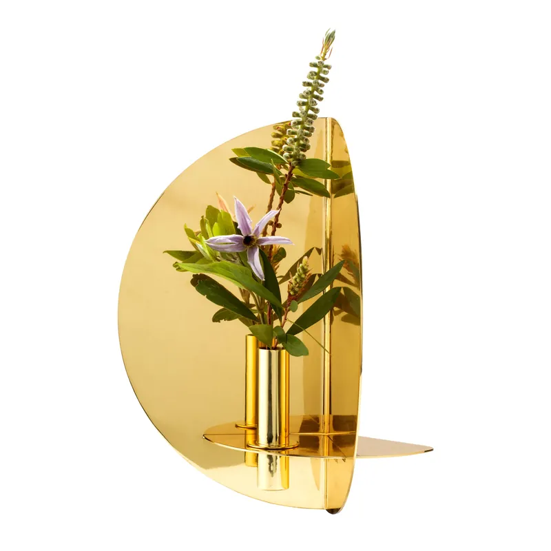 Twilight candle sticks wall, Nickel Modern