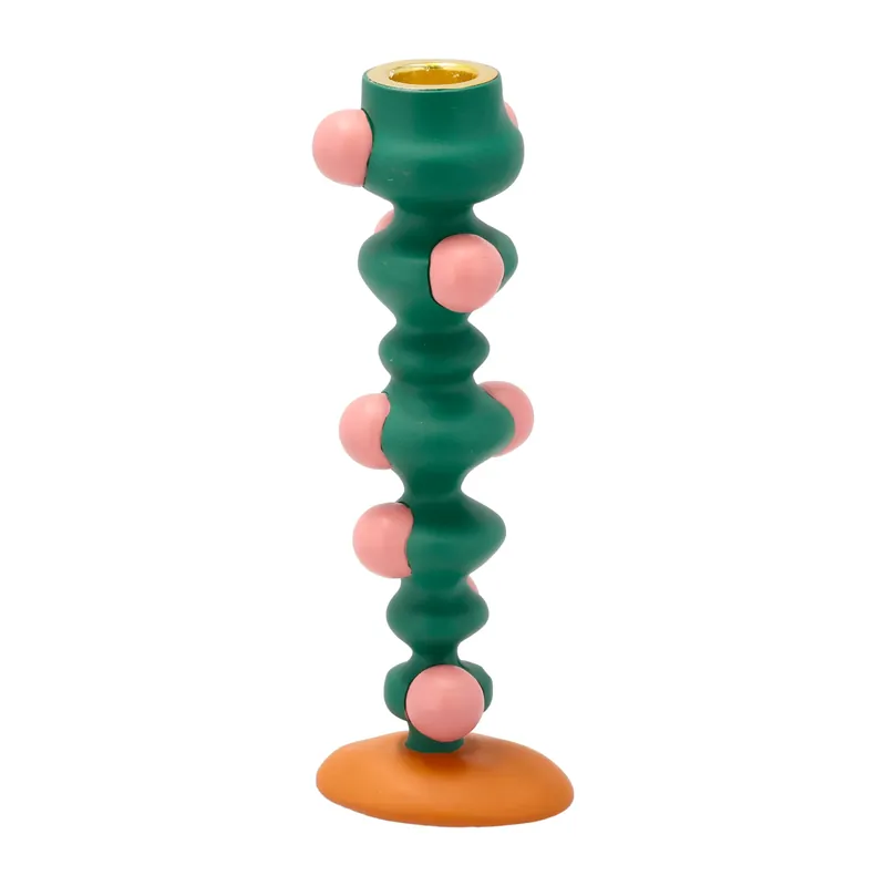 Styles candle sticks bobbles 18 cm, Green-pink Price Cut