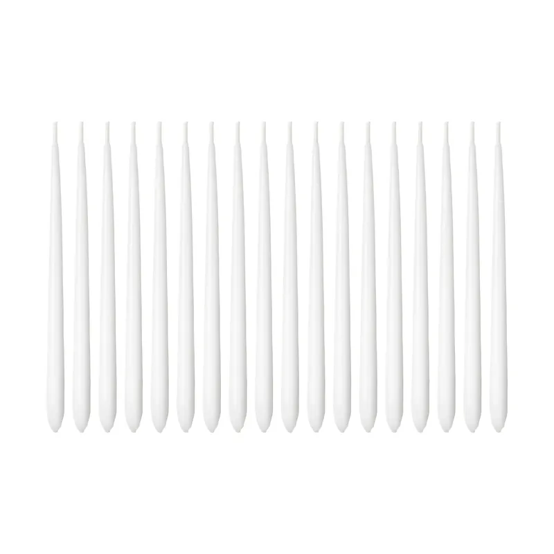 Reduced Price Cobra Hanukkah candles 18-pack, White