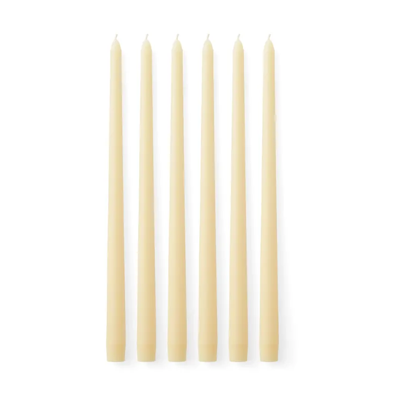 Instant Buy Spire candles 38 cm 6-pack, Ivory