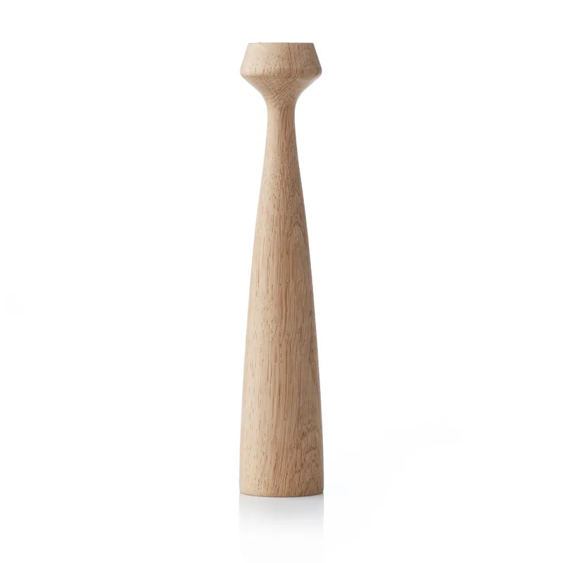 Blossom Lily candle sticks, untreated oak Worldwide Shipping