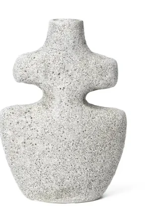 Yara candlestick medium, Grey Pumice Exclusive