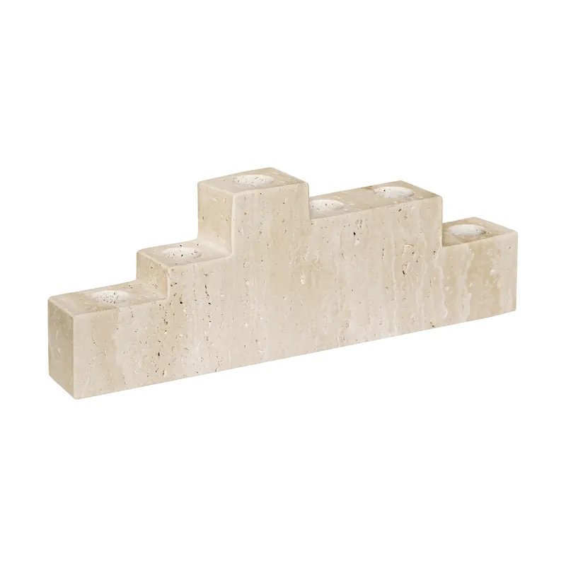 Free Shipping Step six candlestick, Chalk