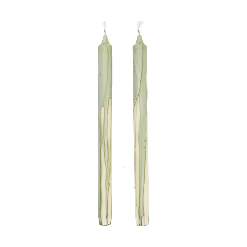 Dryp stearin candle 2-pack, Beige New Arrival