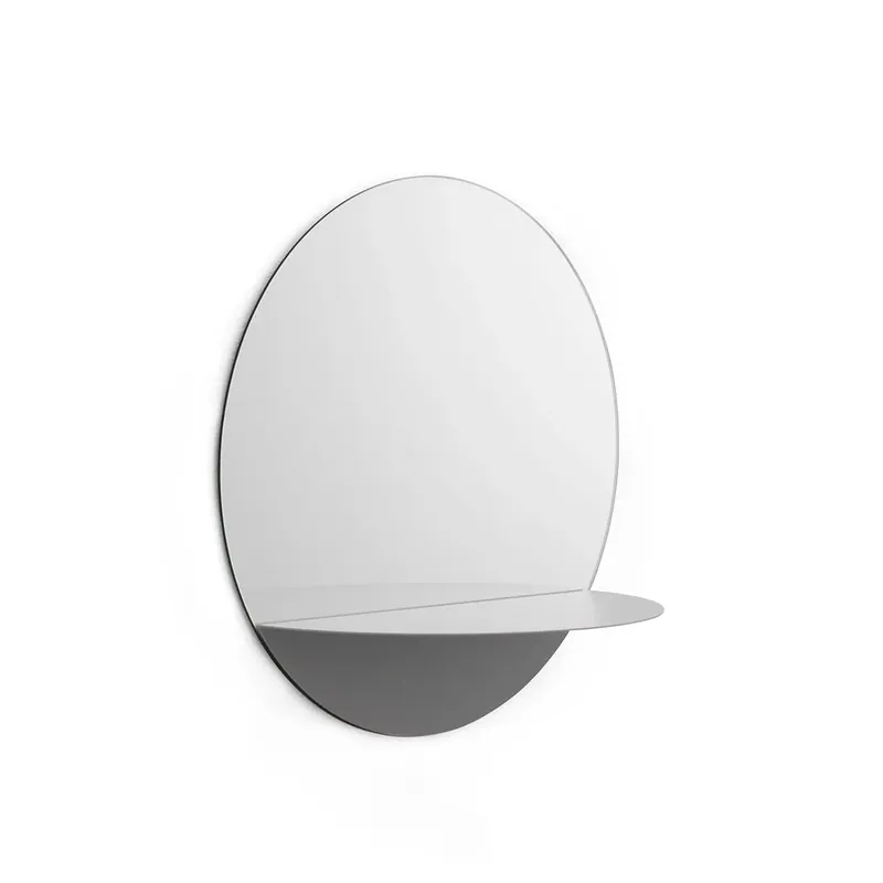Professional Grade Horizon mirror round, white