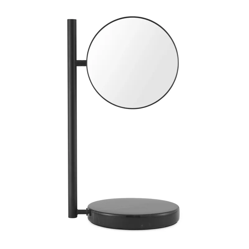 Free Delivery Pose table mirror double-sided, Black