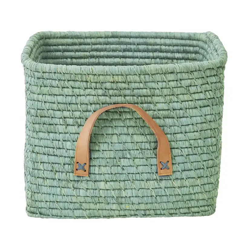 Rice raffia storage basket, Mint No Minimum Order