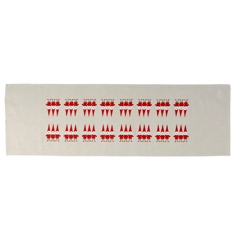 Tomtenisse table runner, red santas Hot Picks