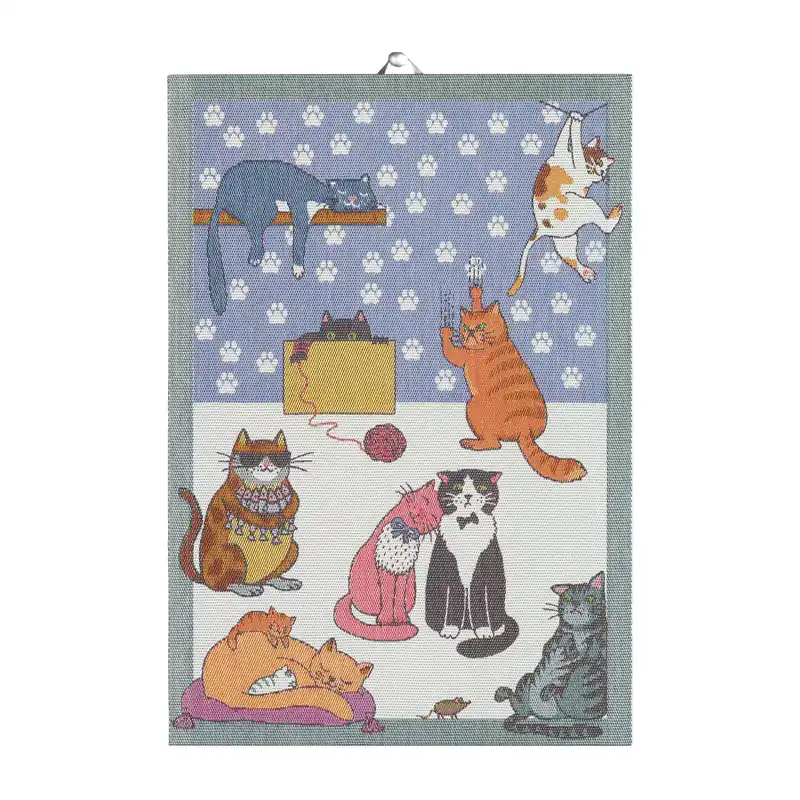Cats fun kitchen towel, 35x50 cm Hassle-Free Returns