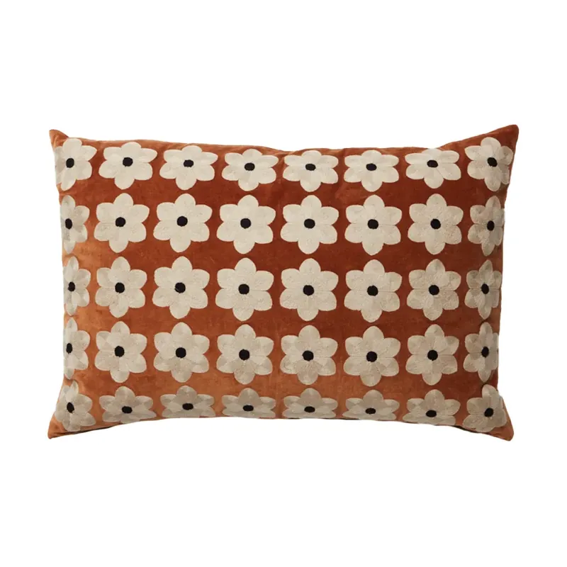 Warranty Included Daisy cushion cover 40x60 cm, Rust
