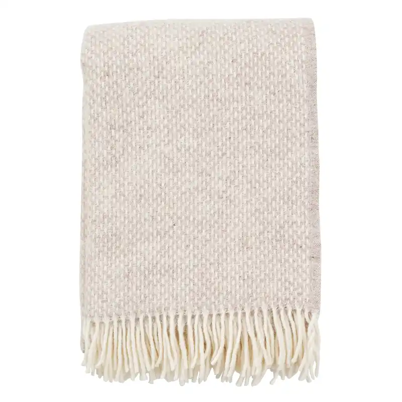 Preppy throw, beige melange Mega Sale
