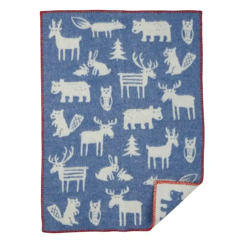 Forest childrens blanket, blue Trusted Brand