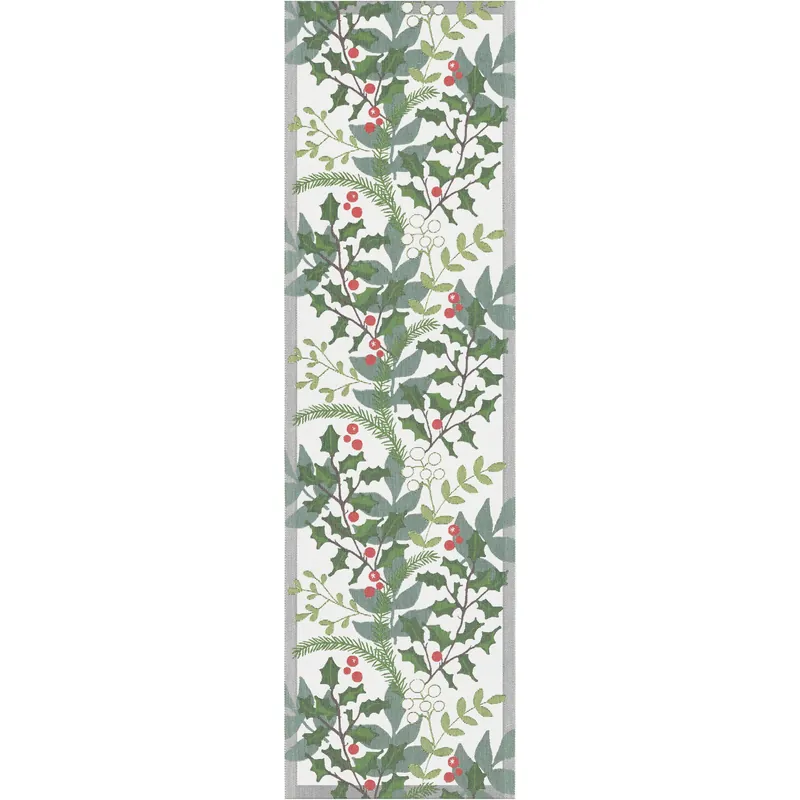Julia table runner 35x120 cm, white-green Worldwide Shipping