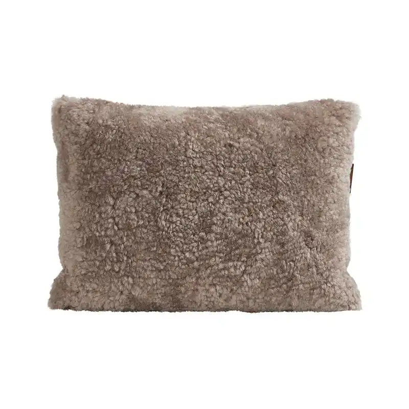 Shepherd Lina sheep skin cushion 40 x 30 cm, stone Last Chance