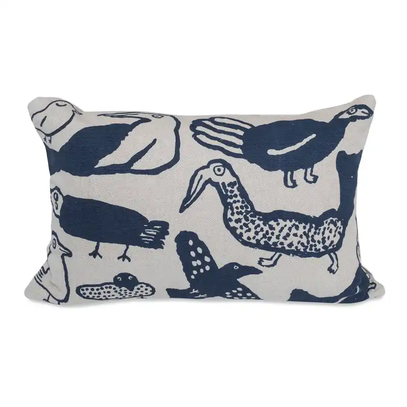 Tori cushion cover 38x58 cm, nature-blue In Demand