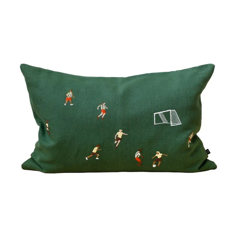 Buy Online Soccer footboll pillowcase 58x38 cm, Green