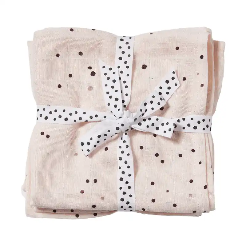 Dreamy Dots Washcloth 2-pack, Powder Fresh Stock