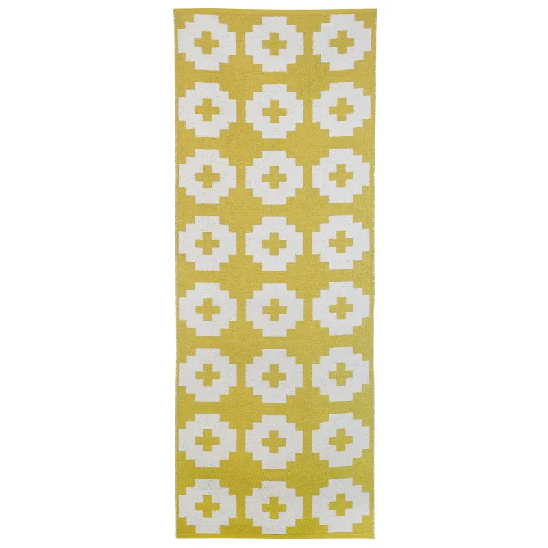 Buy Today Flower rug sun (yellow), 70x150 cm
