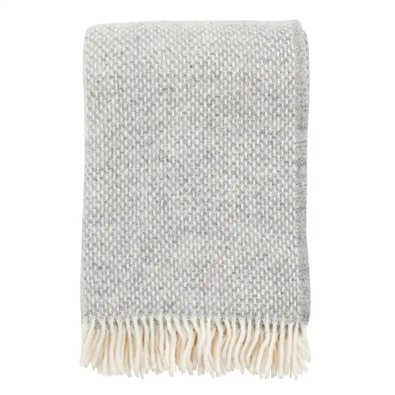 Modern Preppy throw, beige melange