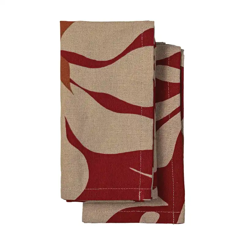 Editor’s Pick Edith kitchen towel 50x70 cm 2-pack, Wine red