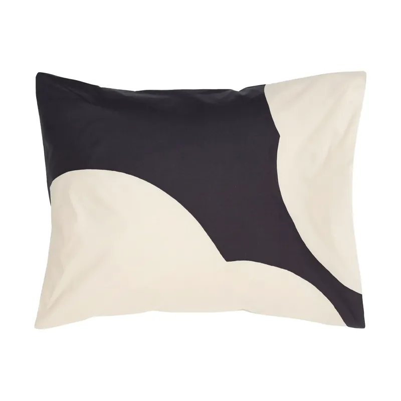 Iso Unikko pillowcase 50x60 cm, Off white-charcoal Low Price