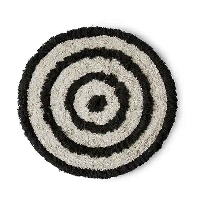 Express Delivery HK Living bathroom mat Ø80 cm, Monochrome