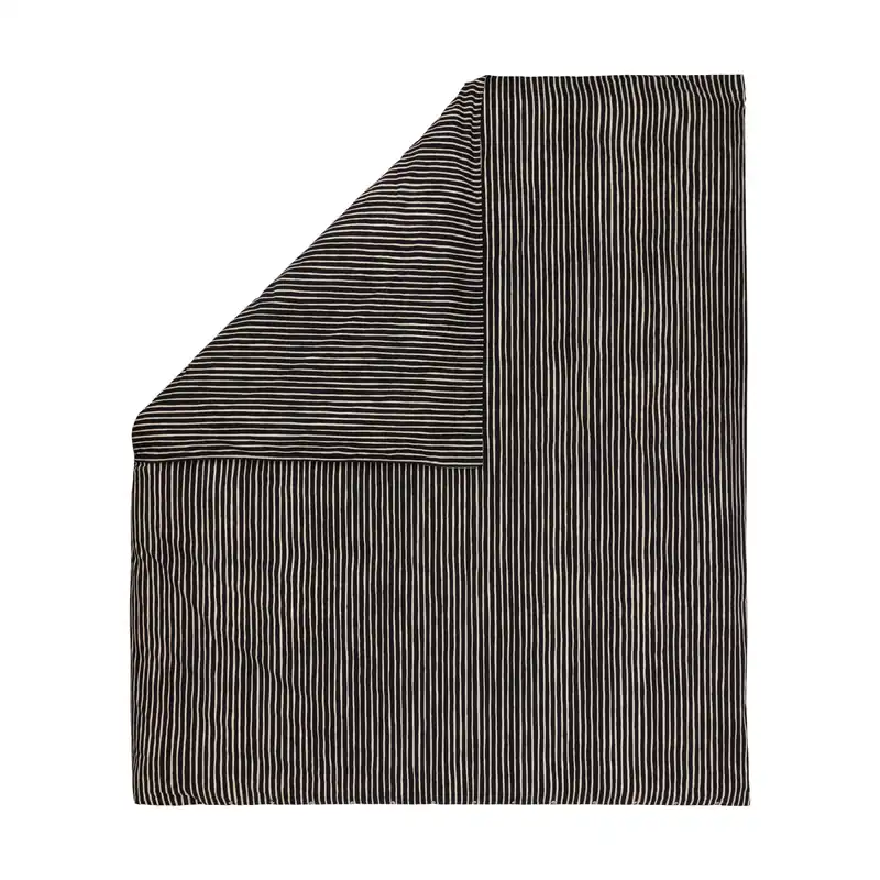Piccolo duvet cover 240x220 cm, Black-off white Worldwide Shipping
