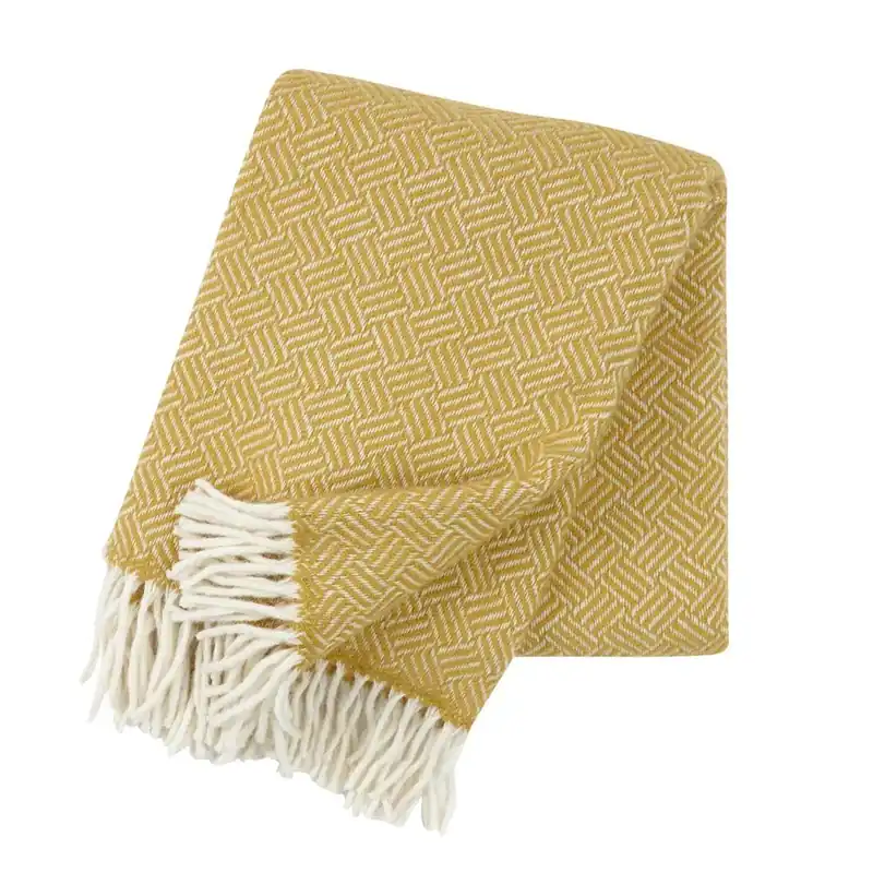Best Choice Samba wool throw, yellow