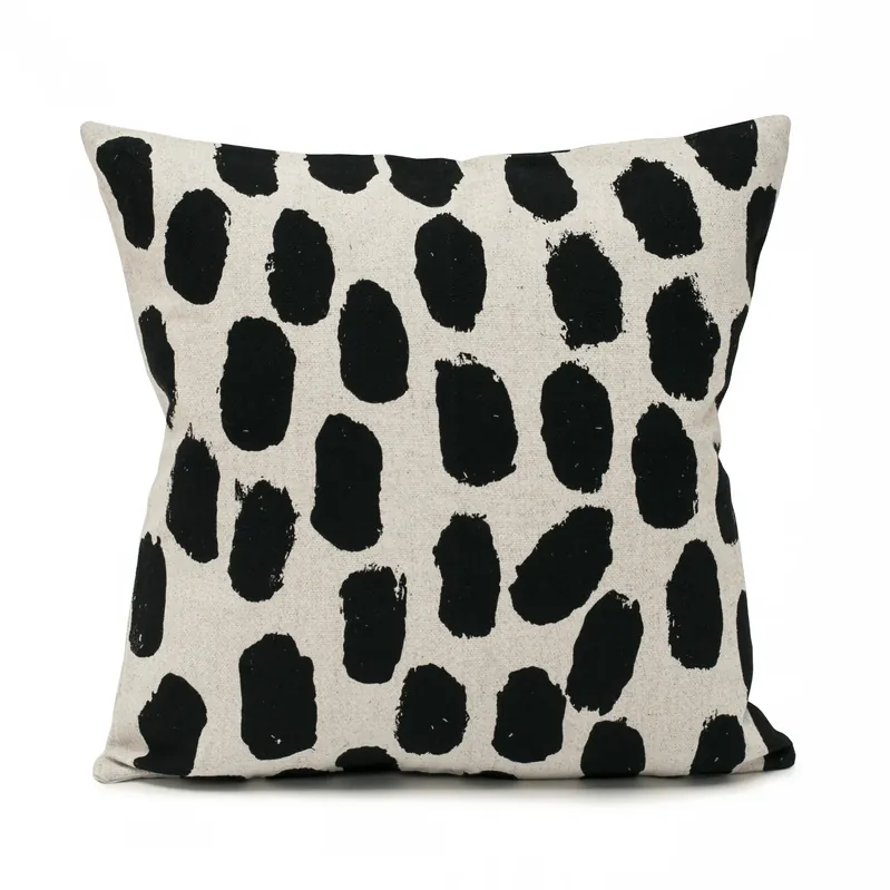 Top Pick Dots cushion cover 48x48 cm, beige-black
