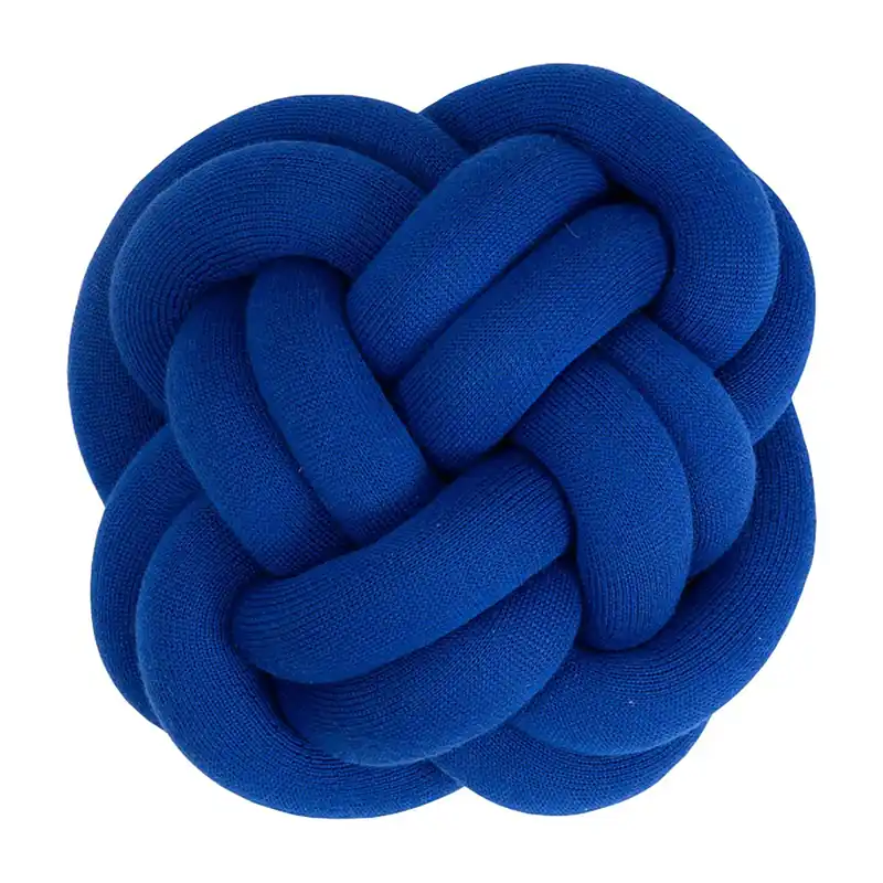 Knot cushion, light grey Money Back Guarantee