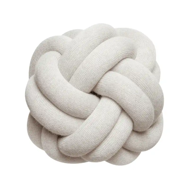 Knot cushion, light grey Free Delivery